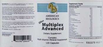 AB American Biologics Ultra Multiplex Advanced - supplement