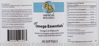 AB American Biologics Ultra Omega Essentials - 