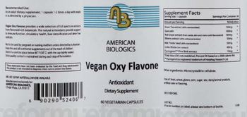 AB American Biologics Vegan Oxy Flavone - supplement