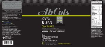 Ab Cuts Sleek & Lean CLA Shake Dark Chocolate - supplement