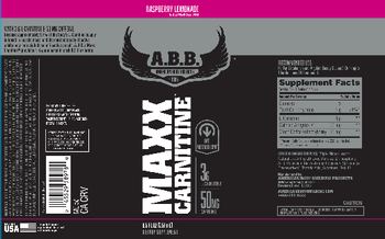 A.B.B. American Body Building Maxx Carnitine Raspberry Lemonade - supplement