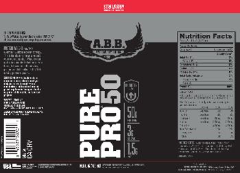 A.B.B. American Body Building Pure Pro 50 Strawberry - supplement