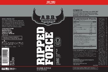 A.B.B. American Body Building Ripped Force Fruit Punch - supplement
