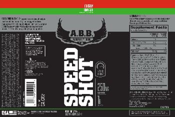 A.B.B. American Body Building Speed Shot Cherry Limeade - supplement