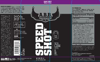A.B.B. American Body Building Speed Shot Grape Frost - supplement