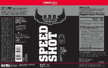 A.B.B. American Body Building Speed Shot Strawberry Punch - supplement