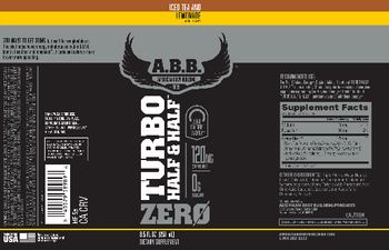 A.B.B. American Body Building Turbo Half & Half Zero Iced Tea And Lemonade - supplement