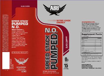 ABB Performance Speed Stack Pumped N.O. Black Cherry - supplement