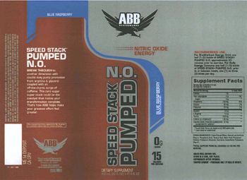 ABB Performance Speed Stack Pumped N.O. Blue Raspberry - supplement