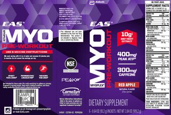 Abbott EAS Myoplex Myo Pre-Workout Red Apple - supplement