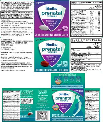 Abbott Similac Prenatal Vitamin DHA/Lutein/Vitamin E Softgel - supplement