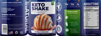 About Time Keto Shake Vanilla Caramel - supplement