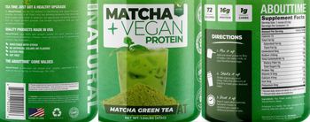 About Time Matcha & Vegan Protein Matcha Green Tea - supplement