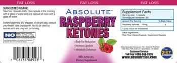 Absolute Raspberry Ketones - supplement
