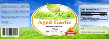 Absorb Health Aged Garlic 450 mg - supplement