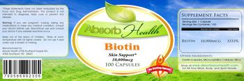 Absorb Health Biotin - supplement