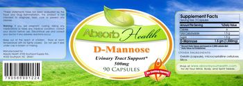 Absorb Health D-Mannose 500 mg - supplement