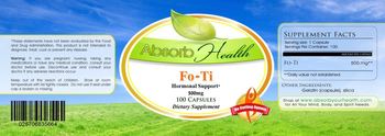 Absorb Health Fo-Ti 500 mg - supplement
