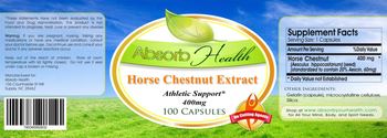 Absorb Health Horse Chestnut Extract 400 mg - supplement