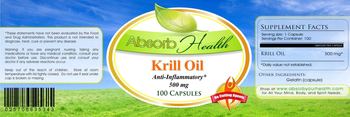Absorb Health Krill Oil 500 mg - supplement