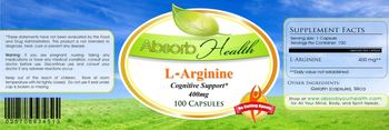 Absorb Health L-Arginine 400 mg - supplement