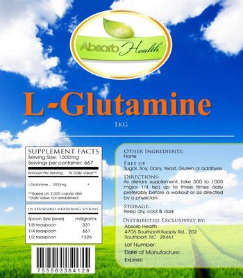 Absorb Health L-Glutamine - supplement