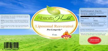 Absorb Health Liposomal Resveratrol - supplement