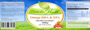 Absorb Health Omega DHA & EPA - supplement