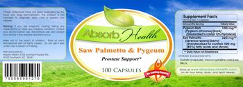 Absorb Health Saw Palmetto & Pygeum - supplement