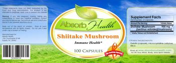 Absorb Health Shiitake Mushroom - supplement