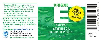 A.C. Grace Company UNIQUE E Natural Vitamin E Oil - supplement