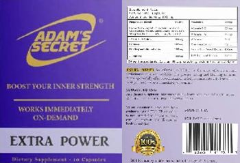 Adam's Secret Adam's Secret Extra Power - supplement