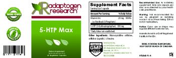Adaptogen Research 5-HTP Max - supplement