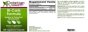 Adaptogen Research Bi-Carb Formula - supplement