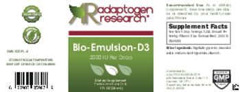 Adaptogen Research Bio-Emulsion-D3 - supplement
