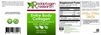 Adaptogen Research Entire Body Collagen - supplement