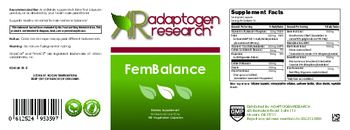 Adaptogen Research FemBalance - supplement