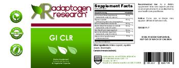 Adaptogen Research GI CLR - supplement