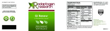 Adaptogen Research GI Renew - supplement