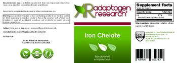 Adaptogen Research Iron Chelate - supplement