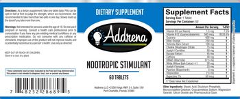 Addrena Nootropic Stimulant - supplement
