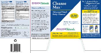 Advanced Naturals CleanseMax Advanced Total Body Cleanse Part 1 Morning Formula - supplement