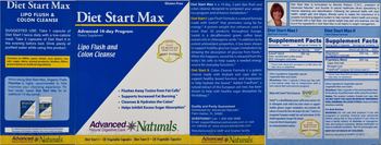 Advanced Naturals Diet Start Max Diet Start Max I Lipo Flush Formula - supplement