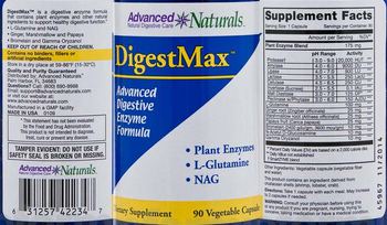 Advanced Naturals DigestMax - supplement