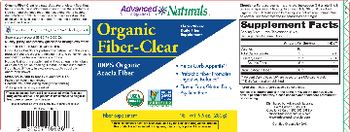 Advanced Naturals Organic Fiber-Clear - fiber supplement