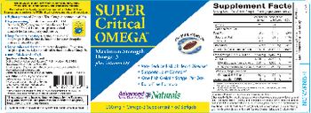 Advanced Naturals Super Critical Omega - omega3 supplement