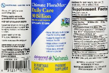 Advanced Naturals Ultimate FloraMax Daily Care 30 Billion - probiotic supplement