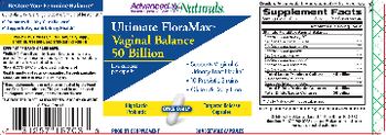 Advanced Naturals Ultimate FloraMax Vaginal Balance 50 Billion - probiotic supplement