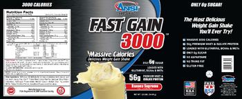 Advanced Nutrient Science Ansi Pro-Series Fast Gain 3000 Banana Supreme - 