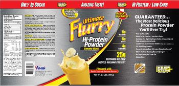Advanced Nutrient Science Ultimate Flurry Banana Blast - 
